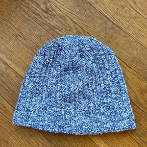 Blue/white knit American Apparel beanie